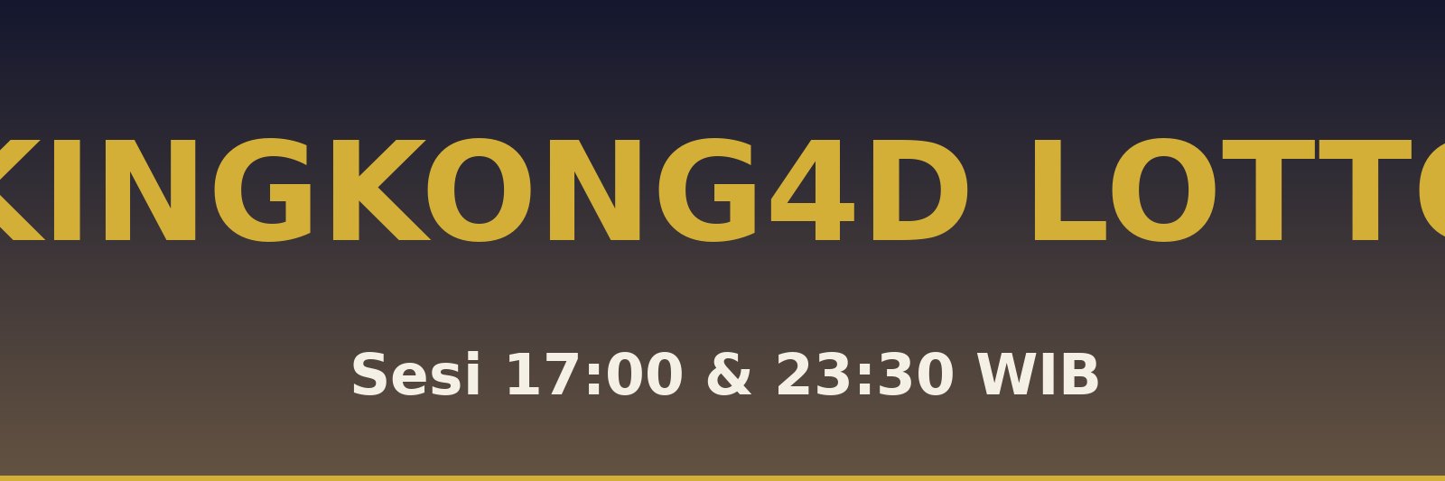 Kingkong4D Lotto Lubuk Basung